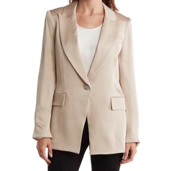 NWT Veronica Beard Long And Lean Dickey Jacket Sand 0 - Picture 2 of 16